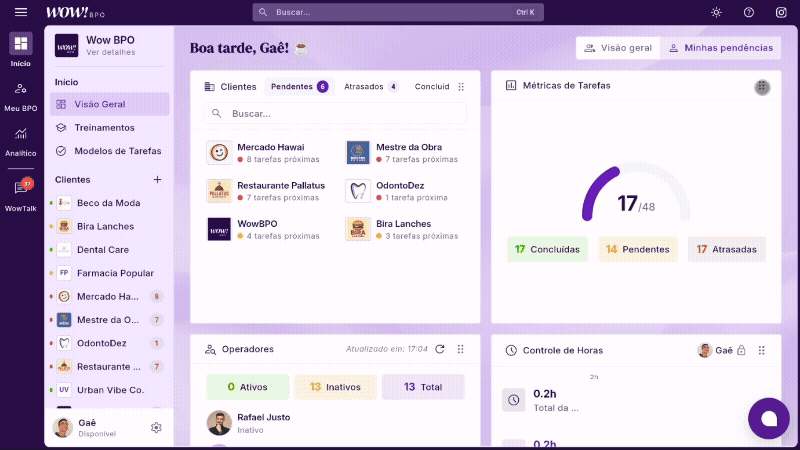 Experimente a nova navegação na Wow e envie seu feedback